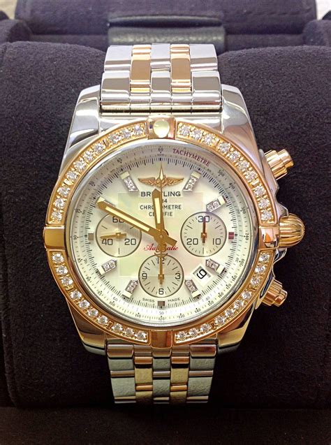 breitling chronomat 44 diamond bezel